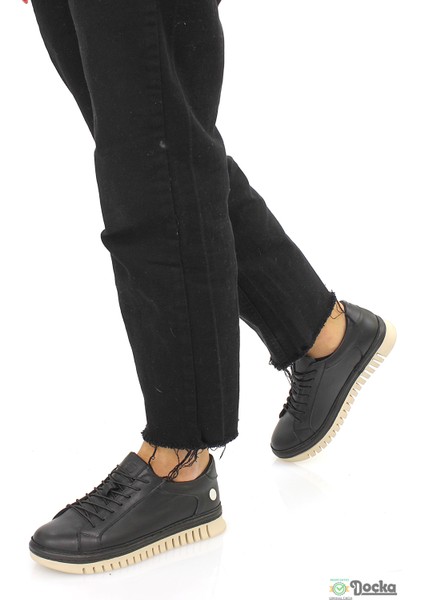 Mammimia Kadın Hakiki Deri Ortopedik Spor Tarz Lastik Bağcıklı Günlük Ayakkabı M26/KA165 modelleri