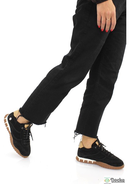 Mammimia Kadın Spor Tarz Ortopedik Hakiki Deri Düz Taban Mevsimlik Günlük Ayakkabı M26/KA3695