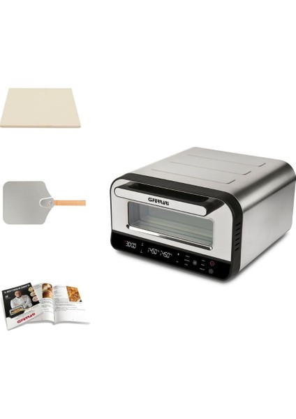 Pizza Pro 2 Minuti G10204 | 450 °c, 2 Dakika Pişirme, 6 Program & Şamot Taşlı Pizza Fırını fiyatları
