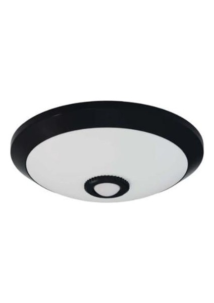Horoz Sensörlü Tavan Armatür 360D 2XE27 ( Siyah Kasa )( Plastik Cam-Gövde )