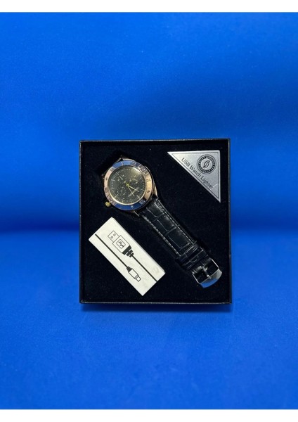 Metal Kol Saati USB Şarjlı Çakmak Hem Saat Hem Çakmak fiyatları