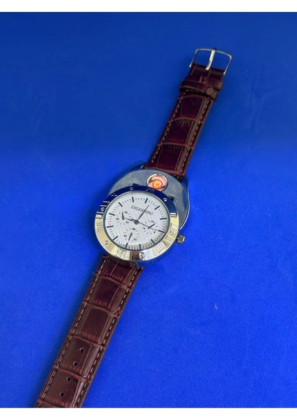 Metal Kol Saati USB Şarjlı Çakmak Hem Saat Hem Çakmak modelleri