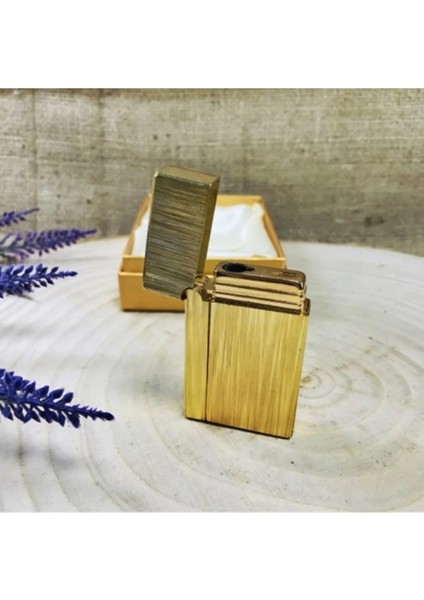 Metal Pürmüzlü Gold Çakmak