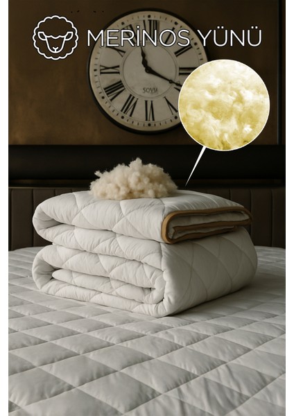Battal Boy Kuzu Yünü %100 Doğal Yorgan | Özel Çantalı Organik Merinos Yün Yorgan