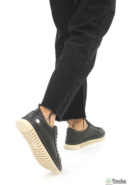 Mammimia Kadın Hakiki Deri Ortopedik Spor Tarz Lastik Bağcıklı Günlük Ayakkabı M26/KA165 fırsatları