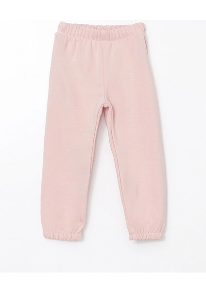 Lcw Kids Pembe Beli Lastikli Kız Çocuk Eşofman Altı