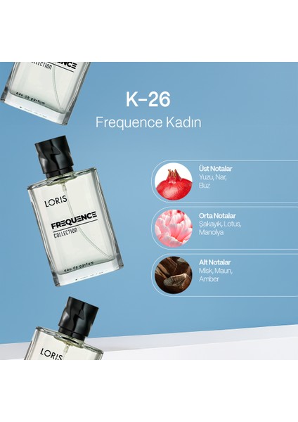 K-026 Frequence Kadın Parfümü 50 ml fiyatları