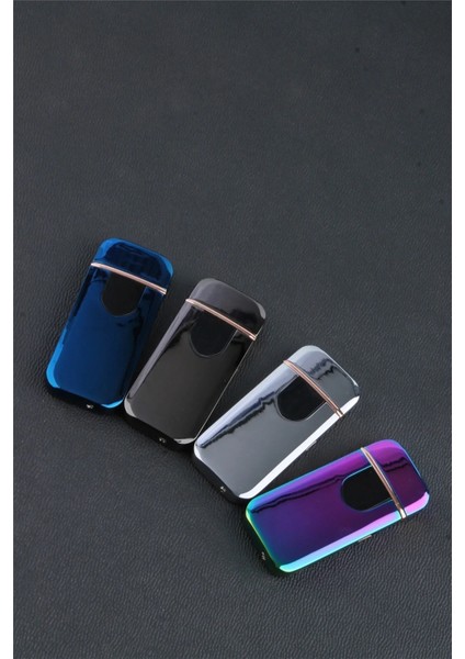 Ice Kaplamalı Şarjlı Dokunmatik Çakmak Mavi - SMCX709BR3