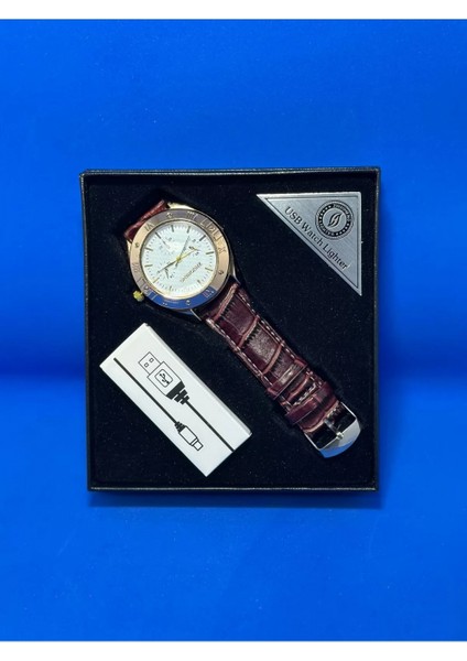 Metal Kol Saati USB Şarjlı Çakmak Hem Saat Hem Çakmak fiyatları