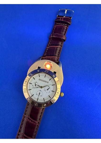 Metal Kol Saati USB Şarjlı Çakmak Hem Saat Hem Çakmak fırsatları