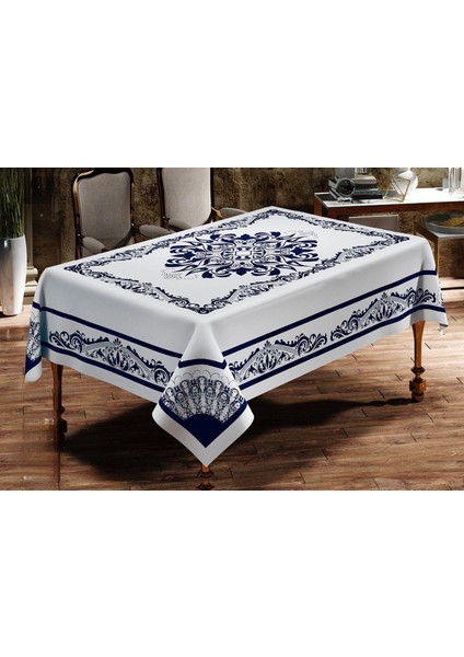 Dertsiz Canlı Renkli Masaörtüsü Dijital Baskı Leke Tutmaz Masa Örtüsü