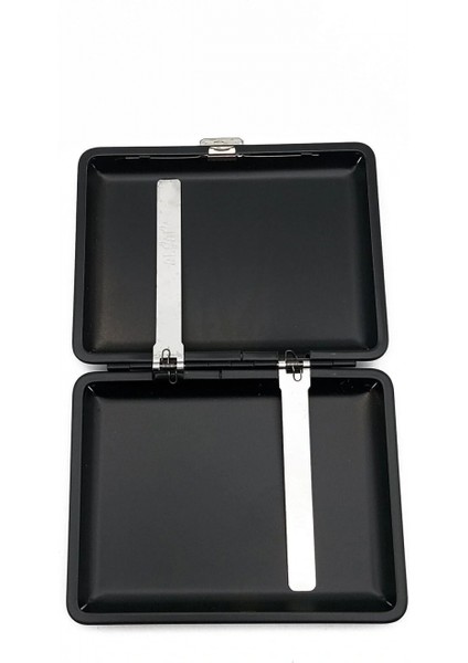 Kişiye Özel Siyah Metal Tabaka ve Çakmak