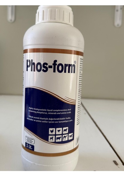 Phos Form Kanatlılarda Gagalama, Amino Asit Desteği ile Gelişim 1 lt modelleri