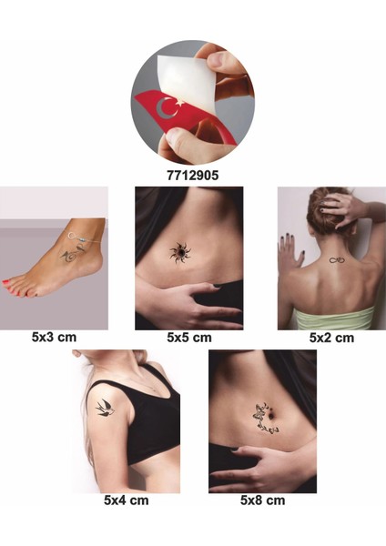 Bahar Sarhoşluğu 5 Li Set Geçici Dövme Kına Şablonu fiyatları