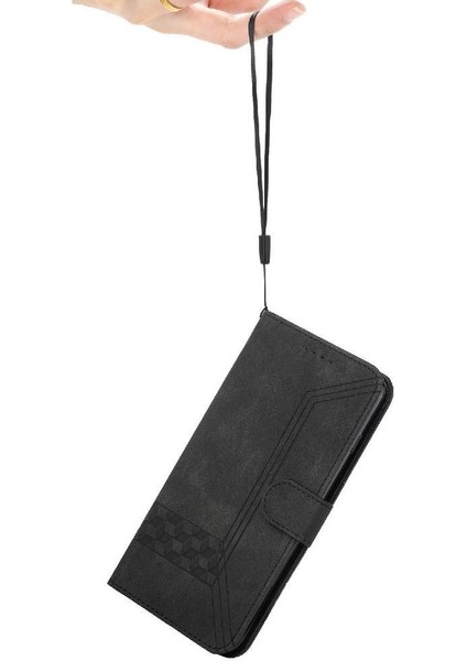 iPhone 13 Pro Kart Tutucu Yuvaları Bilek Kayışı Tpu Iç Koruyucu Stand Pu Deri Folyo Kapaklı Cüzdan Telefon Kılıfı (Yurt Dışından) indirimleri