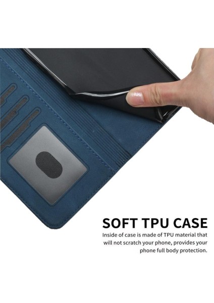 iPhone 16 Plus Kart Tutucu Yuvaları Bilek Kayışı Tpu Iç Koruyucu Stand Pu Deri Folyo Kapaklı Cüzdan Telefon Kılıfı (Yurt Dışından) fırsatları