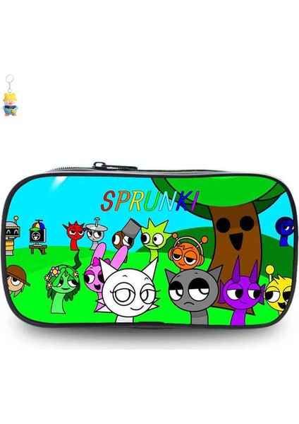 Sprunki Kalem Çantası Ilkokul Öğrencileri Kalem Çantası Kırtasiye Çantası Ritim Kutusu Karikatür Oyunları Çocuk Kalem Çantası (Yurt Dışından)