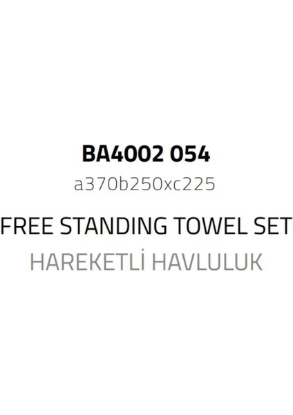 Hareketli Havluluk Antik Renk (BA4002 054 Abm) modelleri