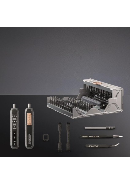 Tts-06 Gri Manyetik Elektrikli Tornavida Seti 162 Parça LED Ekranlı Alüminyum Kasa fiyatları