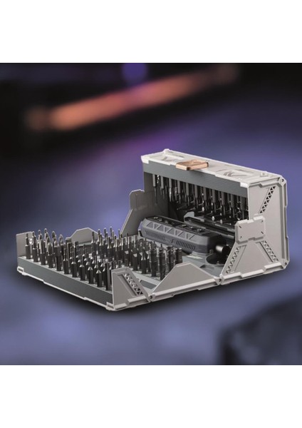 Tts-06 Gri Manyetik Elektrikli Tornavida Seti 162 Parça LED Ekranlı Alüminyum Kasa fırsatları