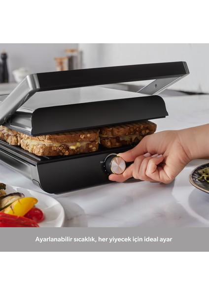 Grilliant 1346H Döküm Plakalı Tost ve Izgara Makinesi Inox 2000 W indirimleri