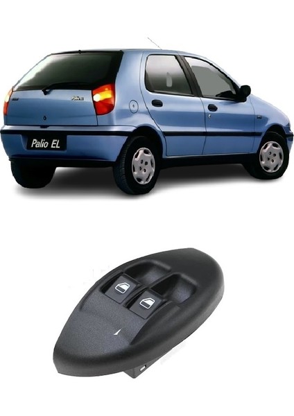 Fiat Palio 1996-2001 Uyumlu Sol Ikili Cam Açma Düğmesi Anahtarı 717135614