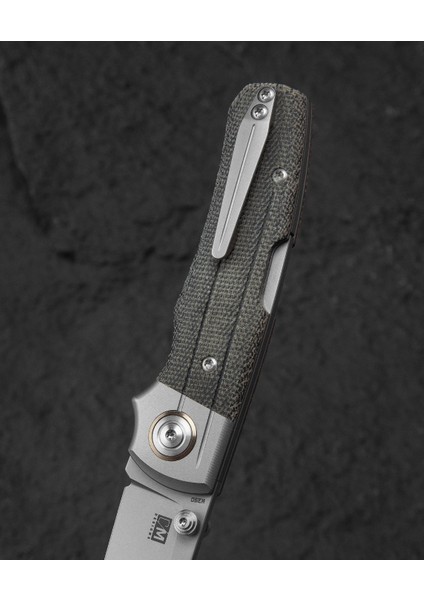 Bestech Tonıc BT2204A Titanyum+Siyah Kanvas Micarta Kaplama Sap M390 Çelik Çakı indirimleri