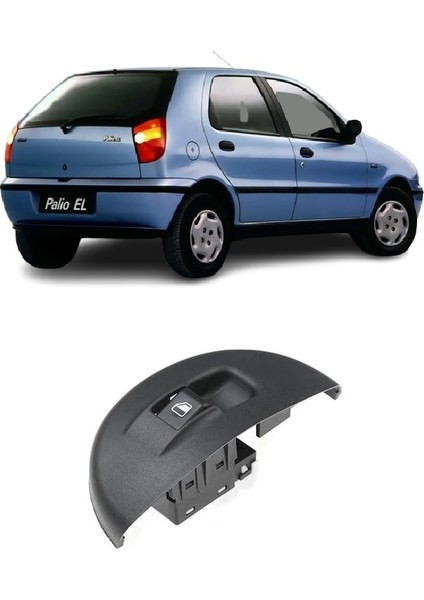 Fiat Palio 1996-2001 Uyumlu Sağ Cam Açma Düğmesi Anahtarı 717137614