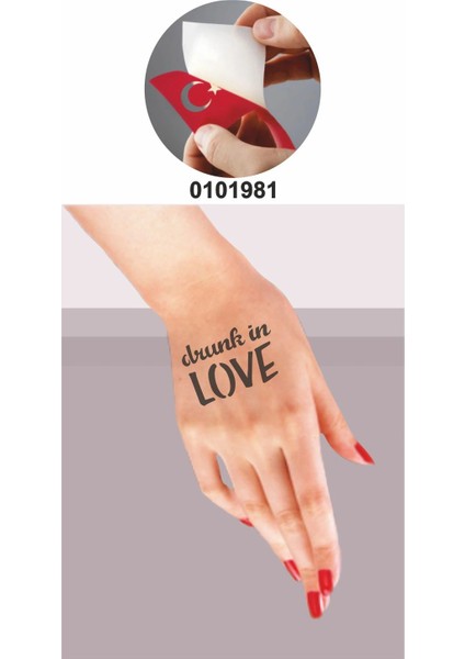 Aşk Sarhoşu Tattoo Geçici Dövme Şablonları Kına Kalıpları fiyatları