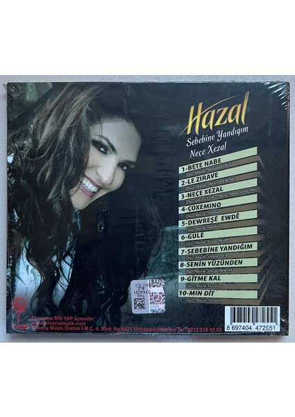 Hazal Sebebine Yandığım Nece Xezal CD (Jelatininde Sıfır Orijinal Dönem Baskı Kürtçe Cd) fiyatları