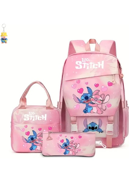 Stitch Öğrenci Okul Çantası, Hafif, Yük Azaltıcı, Birinci Ila Altıncı Sınıf Erkek ve Kız Çocukları Için Büyük Kapasiteli Sırt (Yurt Dışından)