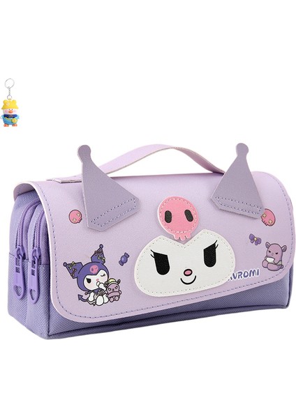 El Sanrio Kalem Çantası Karikatür Öğrenci Çok Fonksiyonlu Büyük Kapasiteli Kırtasiye (Yurt Dışından)