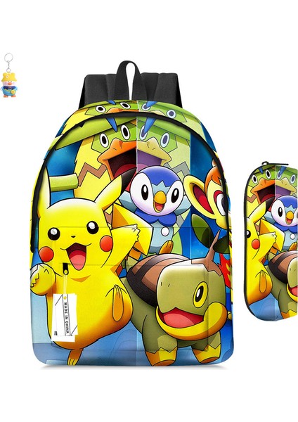 Karikatür Sırt Çantası Iki Parçalı Anime Öğrenci Okul Çantası Kalem Çantası Büyük Kapasiteli Okul (Yurt Dışından)