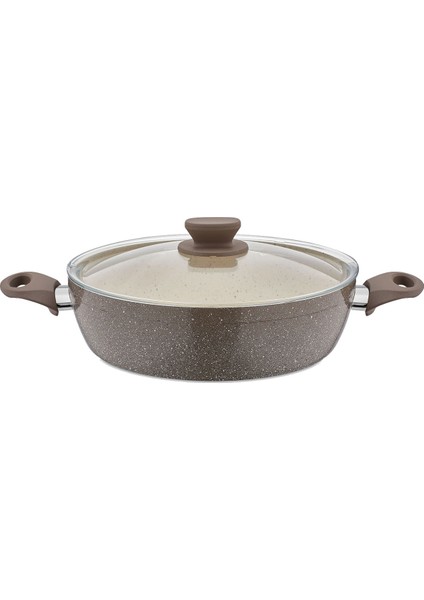 Polochef- Panamera Granit Ezme Basık Tencere 28 cm