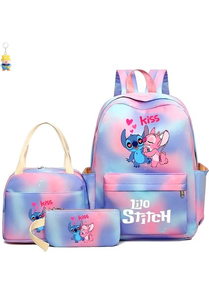 Stitch Öğrenci Okul Çantası, Hafif, Yük Azaltıcı, Birinci Ila Altıncı Sınıf Erkek ve Kız Çocukları Için Büyük Kapasiteli Sırt (Yurt Dışından)