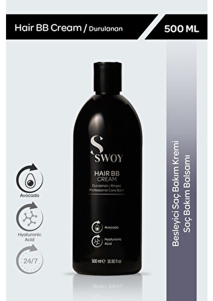 Hair BB Cream Durulanan Besleyici Saç Bakım Kremi Argan Yağlı 500 ml Tüm Saç Tipleri İçin fiyatları