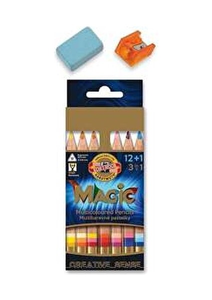 Jumbo Magic Kalem Seti 12+1 Renkli Ergonomik ve Dayanıklı 3404N fiyatları