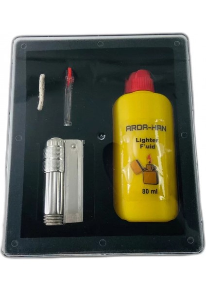 Imco Avusturya Rüzgarlı Benzinli Muhtar Çakmağı Benzin Hediyeli Set