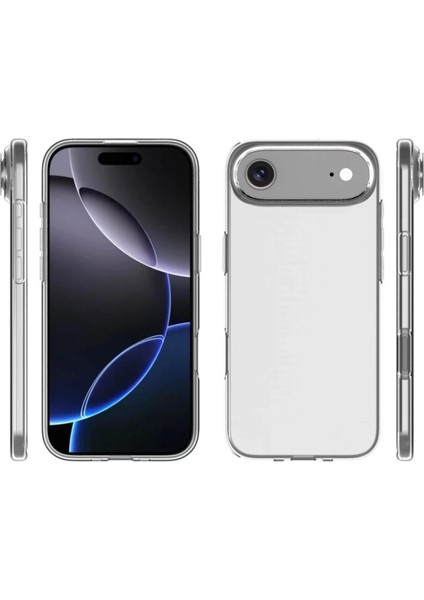 Apple iPhone 17 Air ile Uyumlu Kapak Süper Silikon Şeffaf Kılıf