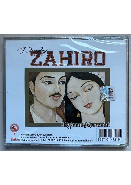 Dengbej Zahiro Kelama Memozini CD (Jelatininde Sıfır Orijinal Dönem Baskı Kürtçe Cd) fiyatları