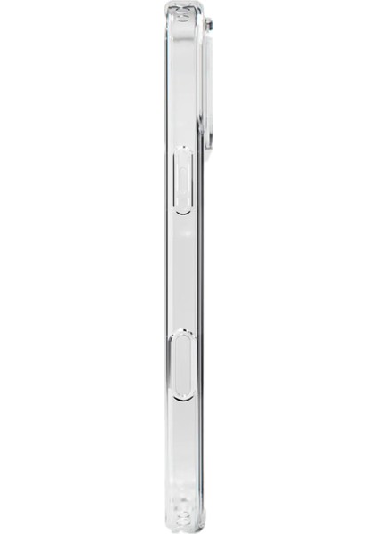 Apple iPhone 17 Pro ile Uyumlu Kapak Magsafe Kablosuz Şarj Destekli Şeffaf Silikon Kılıf