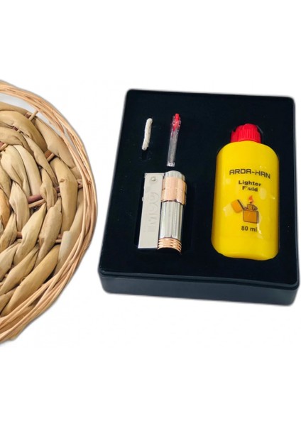 Imco Avusturya Rüzgarlı Benzinli Muhtar Çakmağı Benzin Hediyeli Set