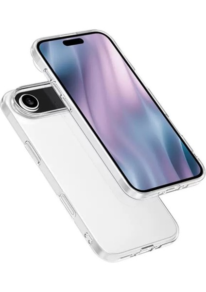 Apple iPhone 17 Air ile Uyumlu Kapak Süper Silikon Şeffaf Kılıf modelleri