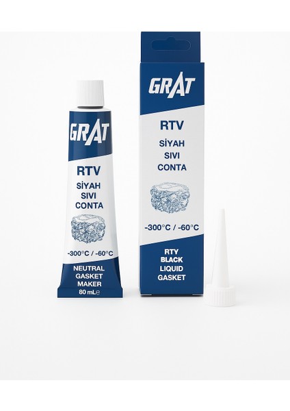 300° Isıya Dayanıklı Siyah Sıvı Conta Tüp Silikon 80 ml Sızdırmaz Özellikli 1 Adet