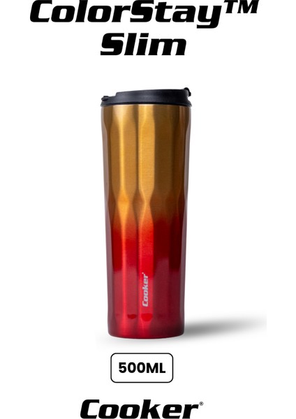 New Cool Lüx 0.50 ml Premium Çift Kat Paslanmaz Çelik Termos Matara Suluk Termosu