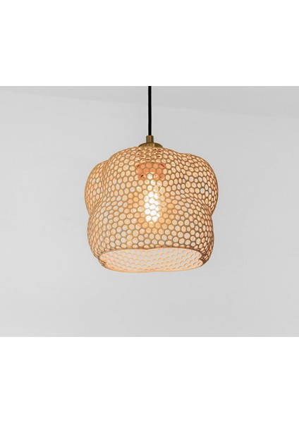 Dekoratif Petek Desenli Avize – Modern Aydınlatma Tasarımı