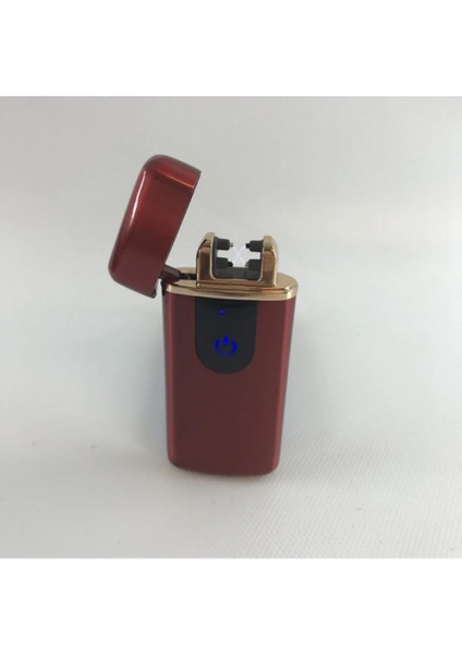 Elektronik Alevsiz Çakmak USB Şarjlı Dokunmatik LED Ekran