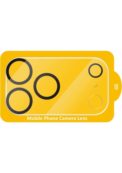 iPhone 17 Pro Max Uyumlu Tek Parça Tam Kapatan 9h 3D Kamera Yüzey ve Lens Koruyucu