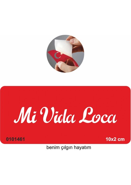 Benim Çılgın Hayatım(Ispanyolca) Tattoo Geçici Dövme Şablonları Kına Kalıpları