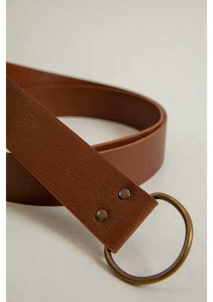 Küçük Oval Tokalı Kadın Kemer-Taba modelleri